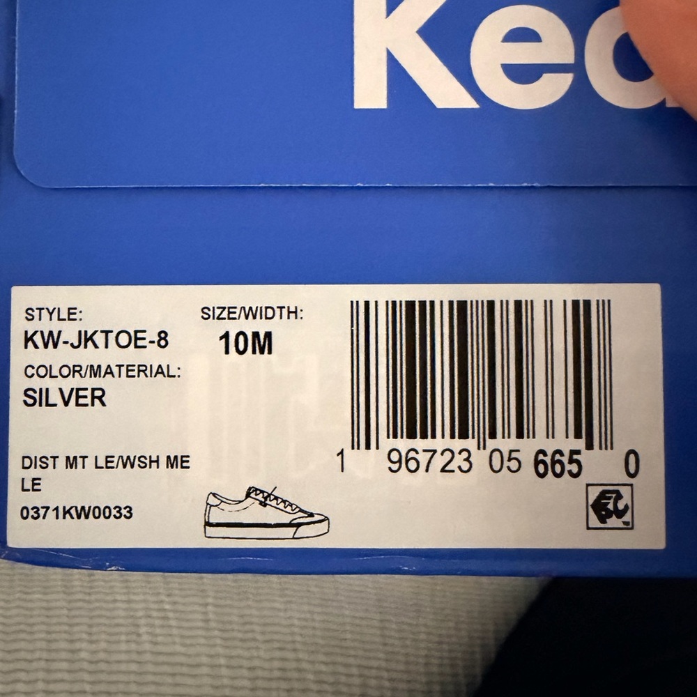 Keds Jump Kick Toe Silver Metallic Sneakers - Picture 5 of 5